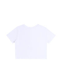 Fitted Crop Cotton T-Shirt 'Kirsty'