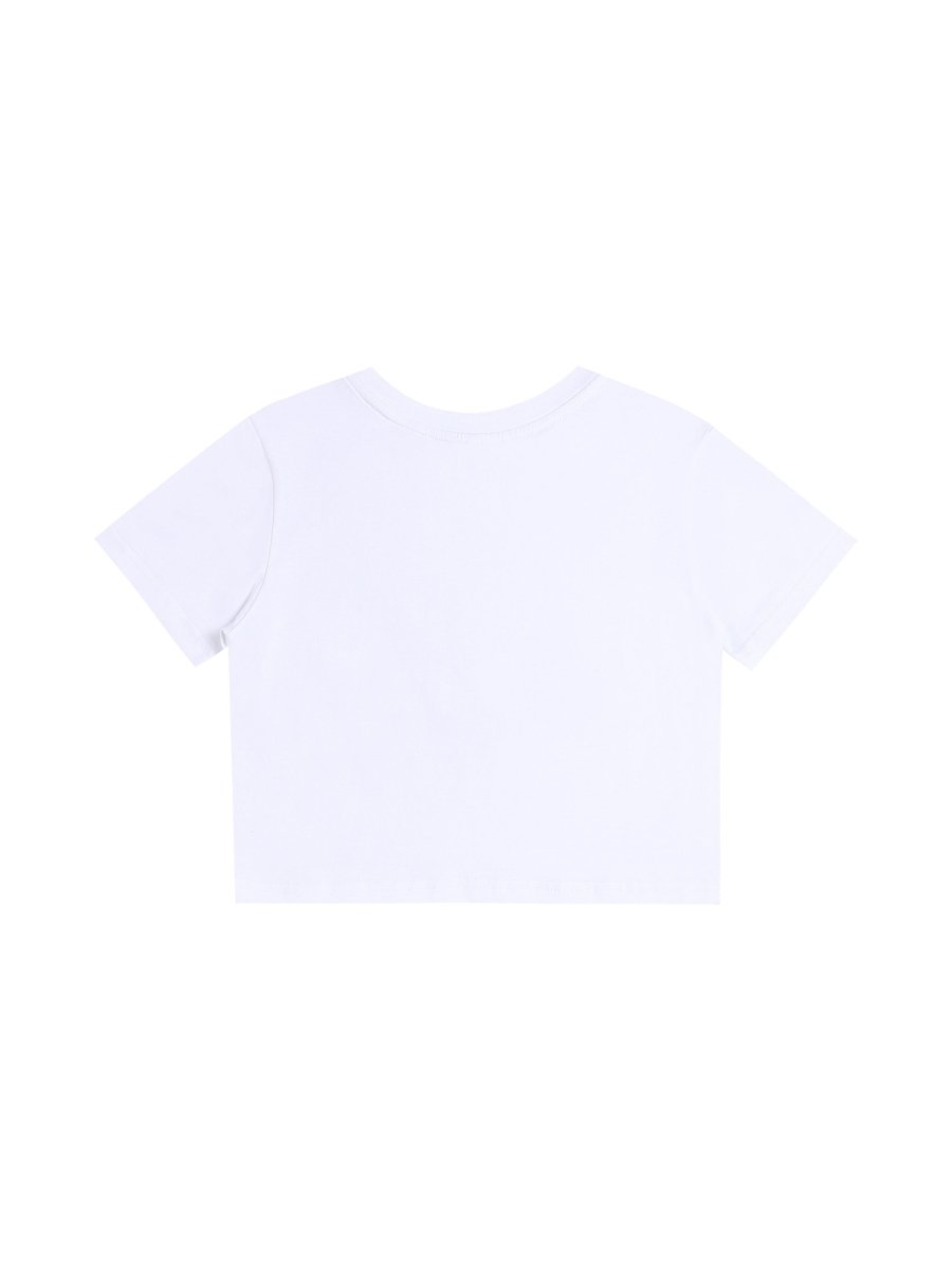 Fitted Crop Cotton T-Shirt 'Kirsty'