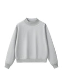 Essential Fleece Mid-Neck Crew Sweatshirt