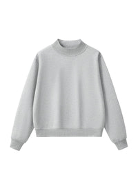 Essential Fleece Mid-Neck Crew Sweatshirt