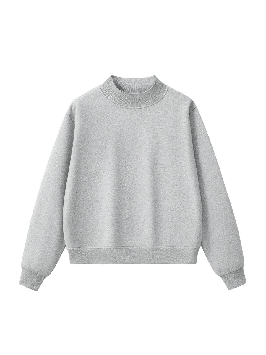 Essential Fleece Mid-Neck Crew Sweatshirt