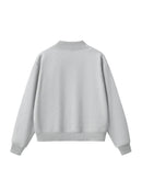 Essential Fleece Mid-Neck Crew Sweatshirt
