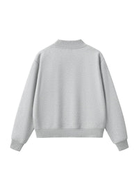 Essential Fleece Mid-Neck Crew Sweatshirt