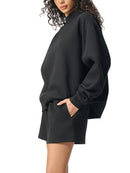 Essential Fleece Mid-Neck Crew Sweatshirt