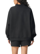 Essential Fleece Mid-Neck Crew Sweatshirt