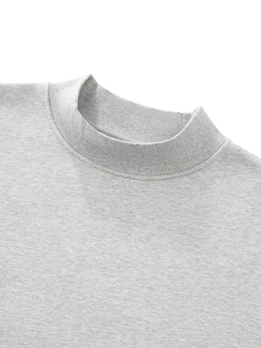 Essential Fleece Mid-Neck Crew Sweatshirt