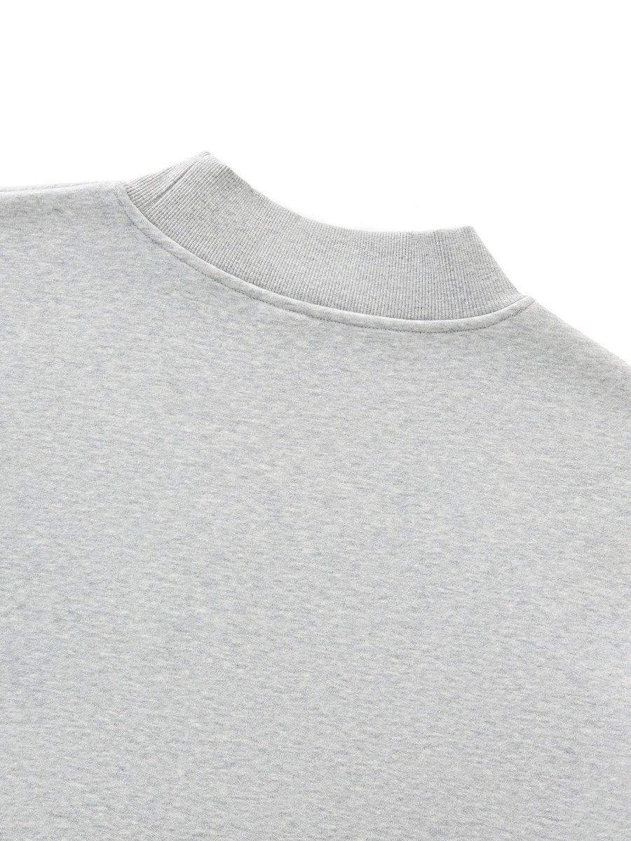 Essential Fleece Mid-Neck Crew Sweatshirt